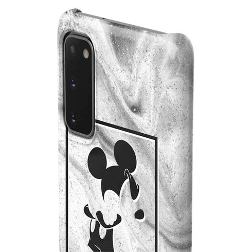 Disney Mickey Mouse Shape on Marble Galaxy S20 Lite Case