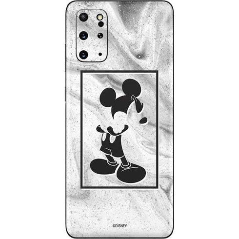Disney Mickey Mouse Shape on Marble Galaxy S20 Plus Skin