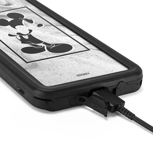 Disney Mickey Mouse Shape on Marble Galaxy S20 Plus Waterproof Case