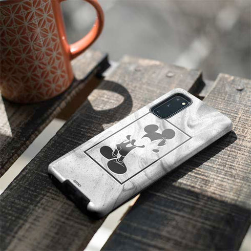 Disney Mickey Mouse Shape on Marble Galaxy S20 Pro Case