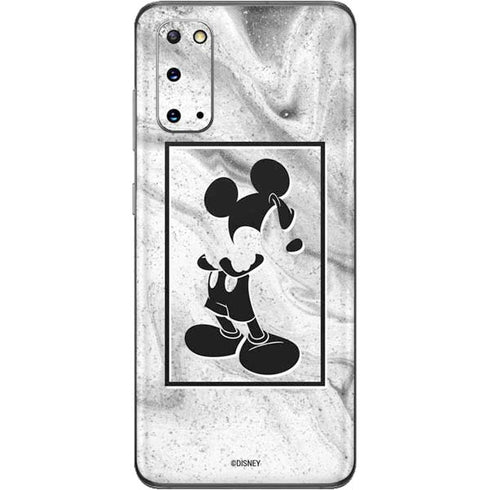 Disney Mickey Mouse Shape on Marble Galaxy S20 Skin