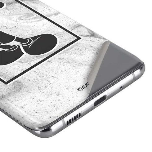Disney Mickey Mouse Shape on Marble Galaxy S20 Skin