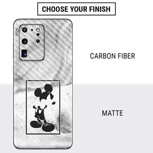 Disney Mickey Mouse Shape on Marble Galaxy S20 Ultra 5G Skin