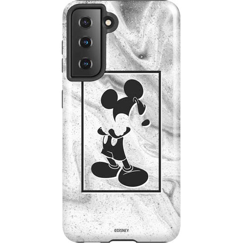 Disney Mickey Mouse Shape on Marble Galaxy S21 5G Pro Case