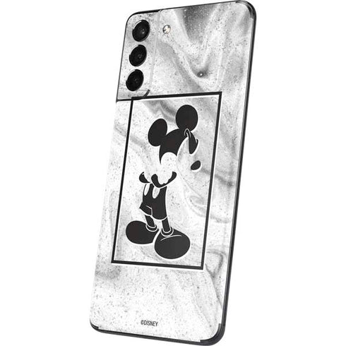 Disney Mickey Mouse Shape on Marble Galaxy S21 5G Skin
