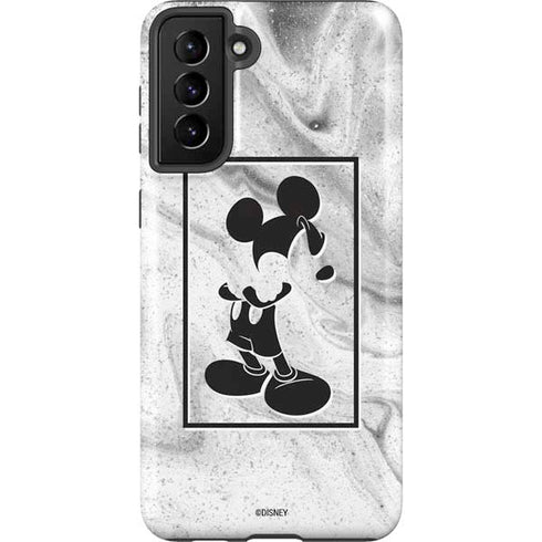 Disney Mickey Mouse Shape on Marble Galaxy S21 Plus 5G Pro Case