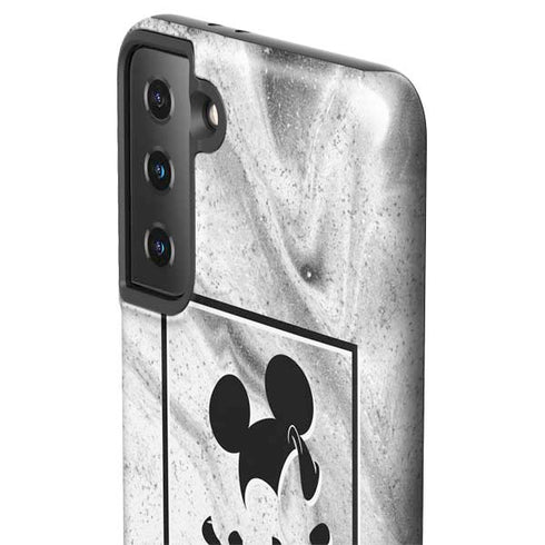 Disney Mickey Mouse Shape on Marble Galaxy S21 Plus 5G Pro Case