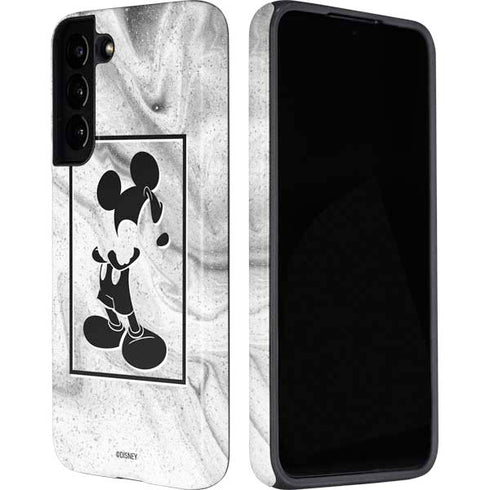 Disney Mickey Mouse Shape on Marble Galaxy S22 Pro Case