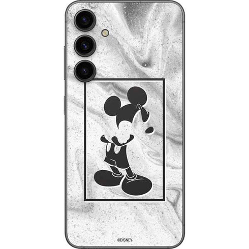 Disney Mickey Mouse Shape on Marble Galaxy S23 FE Skin