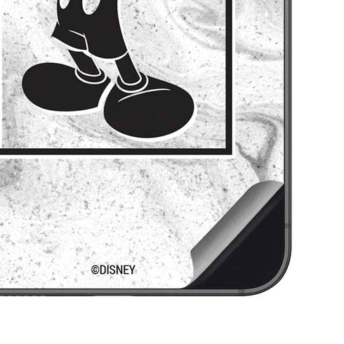 Disney Mickey Mouse Shape on Marble Galaxy S23 FE Skin