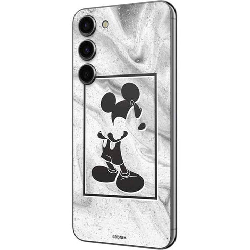 Disney Mickey Mouse Shape on Marble Galaxy S23 Plus Skin