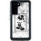 Disney Mickey Mouse Shape on Marble Galaxy S23 Plus Waterproof Case
