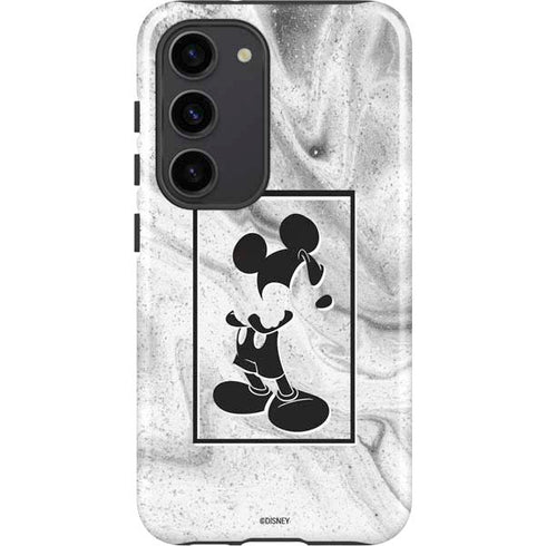 Disney Mickey Mouse Shape on Marble Galaxy S23 Pro Case