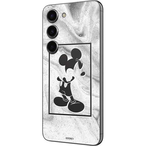 Disney Mickey Mouse Shape on Marble Galaxy S23 Skin