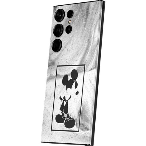 Disney Mickey Mouse Shape on Marble Galaxy S23 Ultra Skin