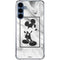 Disney Mickey Mouse Shape on Marble Galaxy S24 Clear Case