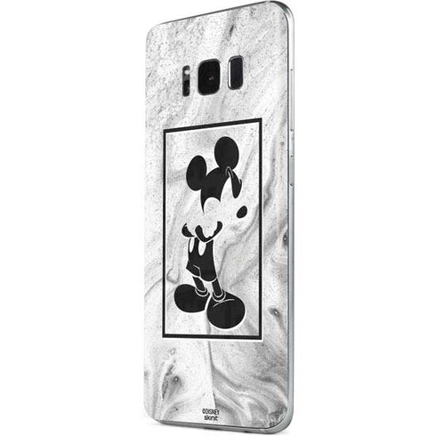 Disney Mickey Mouse Shape on Marble Galaxy S8 Skin