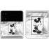 Disney Mickey Mouse Shape on Marble Galaxy Z Flip4 5G Skin