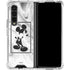 Disney Mickey Mouse Shape on Marble Galaxy Z Fold4 5G Clear Case