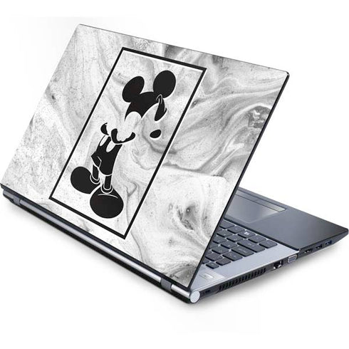 Disney Mickey Mouse Shape on Marble Generic Laptop Skin
