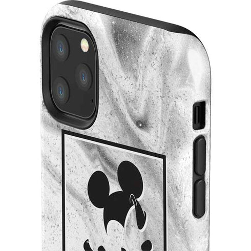 Disney Mickey Mouse Shape on Marble iPhone 11 Pro Max Impact Case