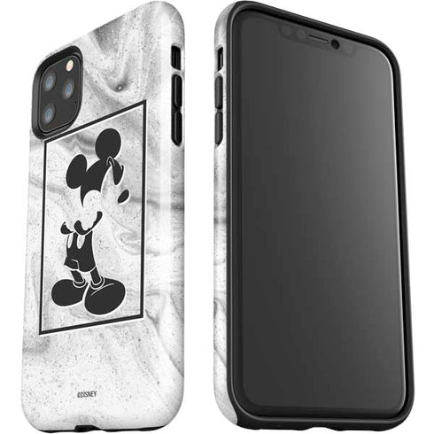 Disney Mickey Mouse Shape on Marble iPhone 11 Pro Max Impact Case