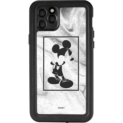 Disney Mickey Mouse Shape on Marble iPhone 11 Pro Max Waterproof Case