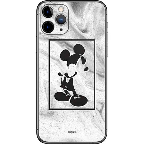 Disney Mickey Mouse Shape on Marble iPhone 11 Pro Skin