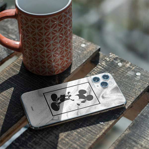 Disney Mickey Mouse Shape on Marble iPhone 11 Pro Skin
