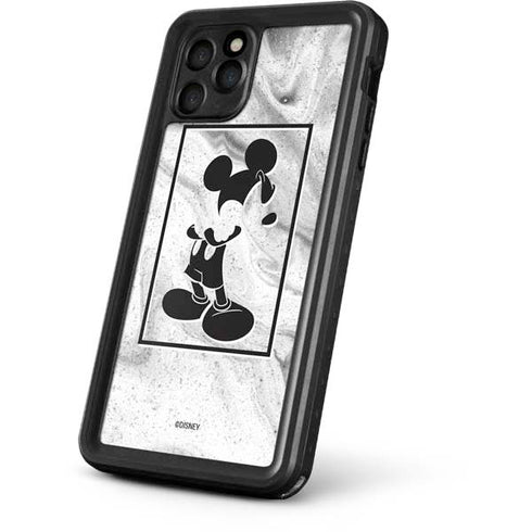 Disney Mickey Mouse Shape on Marble iPhone 11 Pro Waterproof Case