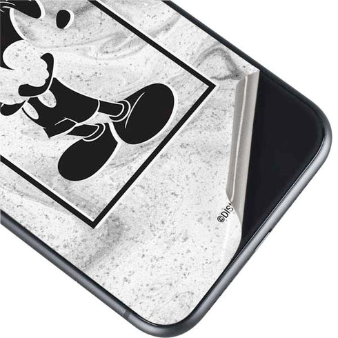 Disney Mickey Mouse Shape on Marble iPhone 11 Skin