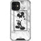 Disney Mickey Mouse Shape on Marble iPhone 12 Clear Case