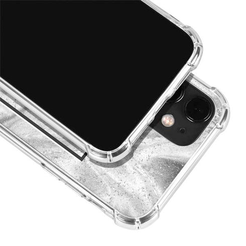 Disney Mickey Mouse Shape on Marble iPhone 12 Clear Case