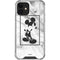 Disney Mickey Mouse Shape on Marble iPhone 12 Mini Clear Case