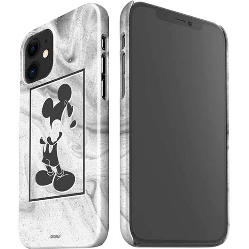 Disney Mickey Mouse Shape on Marble iPhone 12 Mini Lite Case