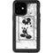 Disney Mickey Mouse Shape on Marble iPhone 12 Mini Waterproof Case
