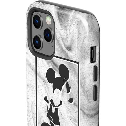 Disney Mickey Mouse Shape on Marble iPhone 12 Pro Max Impact Case