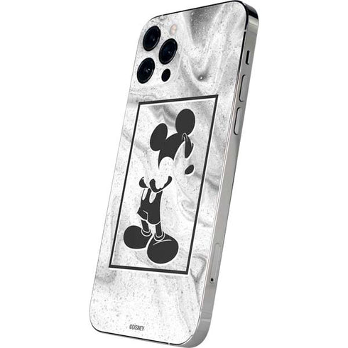 Disney Mickey Mouse Shape on Marble iPhone 12 Pro Max Skin