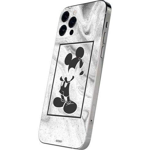 Disney Mickey Mouse Shape on Marble iPhone 12 Pro Skin