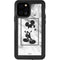 Disney Mickey Mouse Shape on Marble iPhone 12 Pro Waterproof Case
