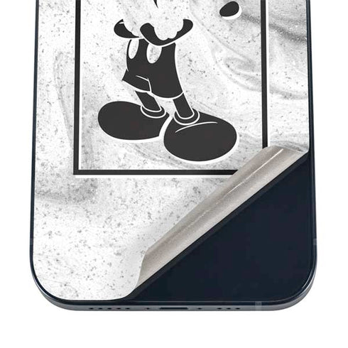 Disney Mickey Mouse Shape on Marble iPhone 12 Skin