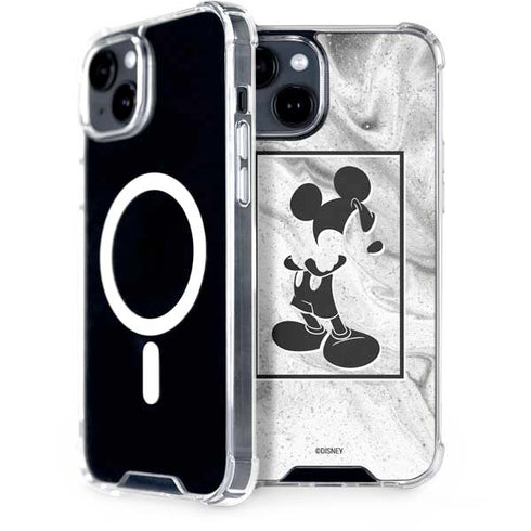 Disney Mickey Mouse Shape on Marble iPhone 13 MagSafe Case