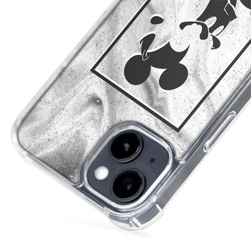 Disney Mickey Mouse Shape on Marble iPhone 13 MagSafe Case