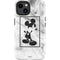 Disney Mickey Mouse Shape on Marble iPhone 14 Plus Impact Case