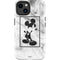 Disney Mickey Mouse Shape on Marble iPhone 15 Plus Impact Case