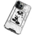 Disney Mickey Mouse Shape on Marble iPhone 15 Pro Clear Case