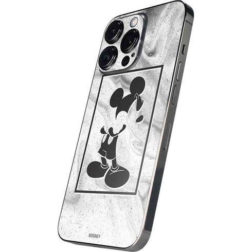 Disney Mickey Mouse Shape on Marble iPhone 14 Pro Max Skin