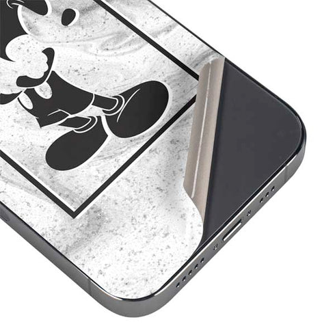 Disney Mickey Mouse Shape on Marble iPhone 14 Pro Max Skin
