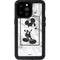 Disney Mickey Mouse Shape on Marble iPhone 14 Pro Max Waterproof Case