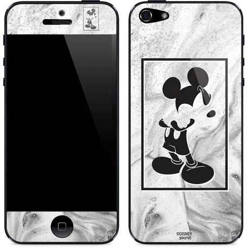 Disney Mickey Mouse Shape on Marble iPhone 5/5s/5SE Skin